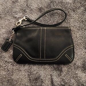 Authentic Coach Leather Wristlet